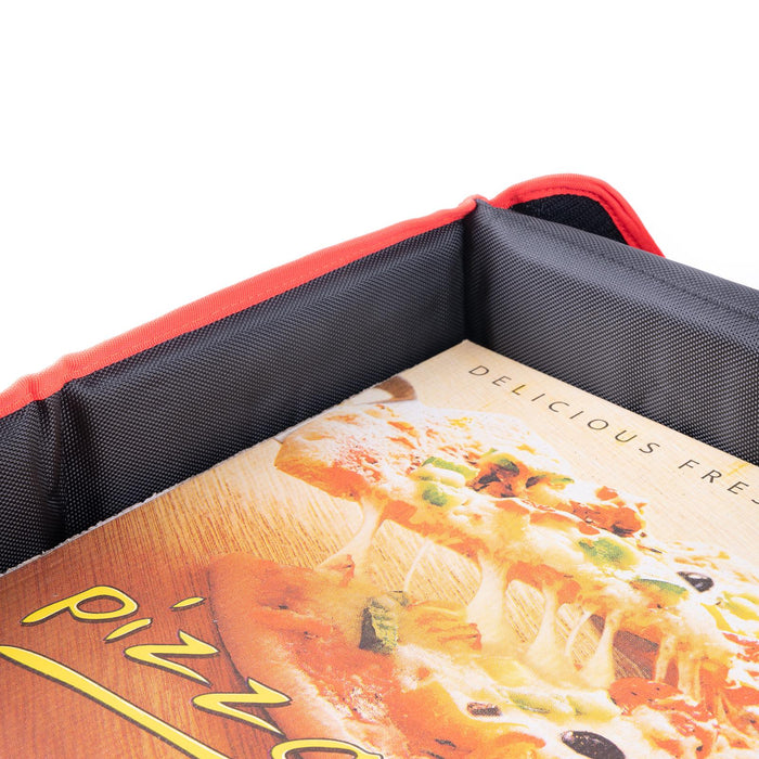 Food Delivery Bag Built-in Insert Folding Insulated 16x16x13” Takeaway Pizza