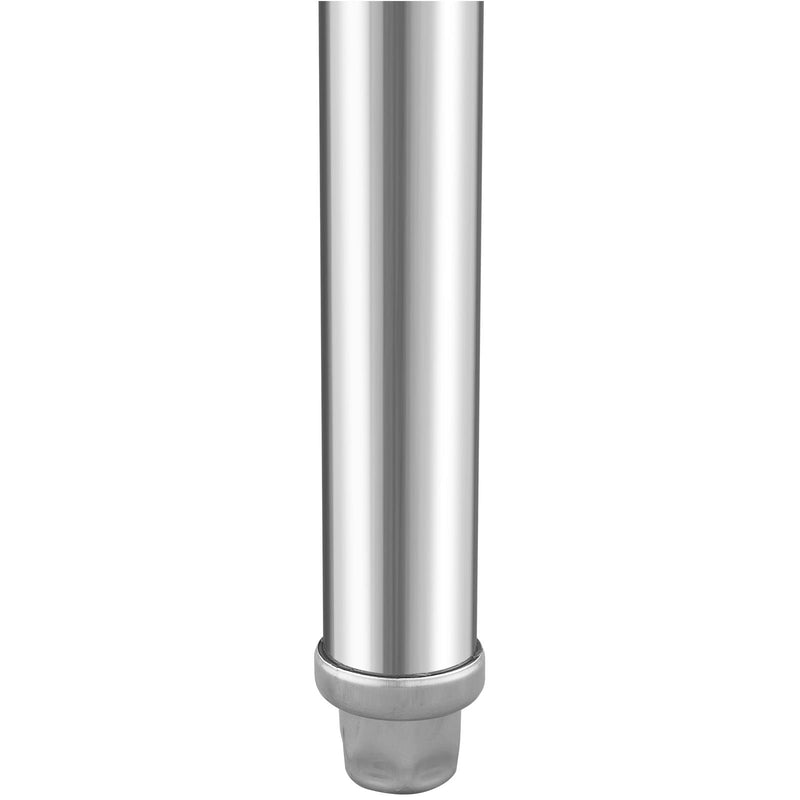 eZone Commercial Stainless Steel Kitchen Food Prep Table Upstand 600x600x900mm +Castors