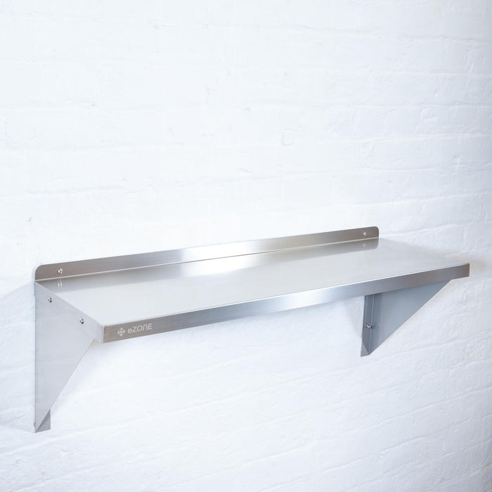 Stainless Steel Wall Shelf 1200x300mm Commercial Catering Kitchen Storage