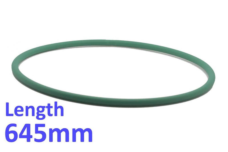IGF 645mm - Long Green Drive Belt for PIZZA Dough Roller Stretcher B30, L30