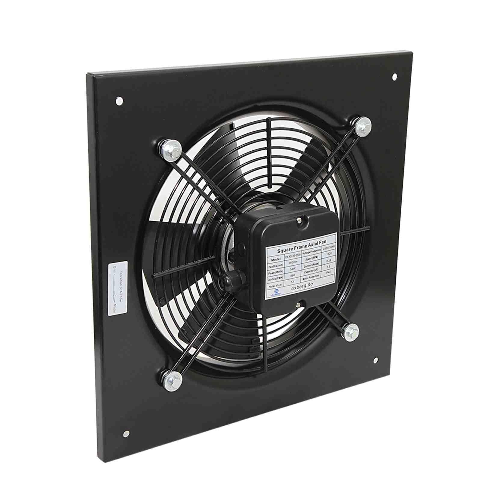 200mm Industrial Ventilation Metal Fan Axial Commercial Air Extractor ...