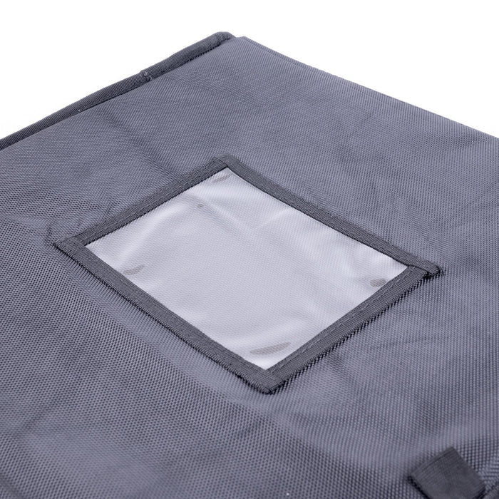 Food Delivery Bag Built-in Insert Folding Insulated 17x15x14” Takeaway Pizza BLK