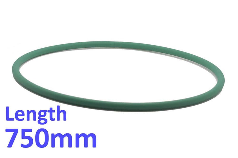 PIZZA GROUP 750mm - Long Green Drive Belt for Dough Roller Stretcher
