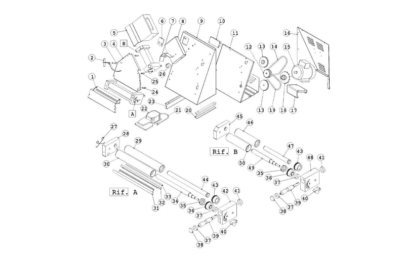 IGF 895mm - Long Green Drive Belt for PIZZA Dough Roller Stretcher B40, L40