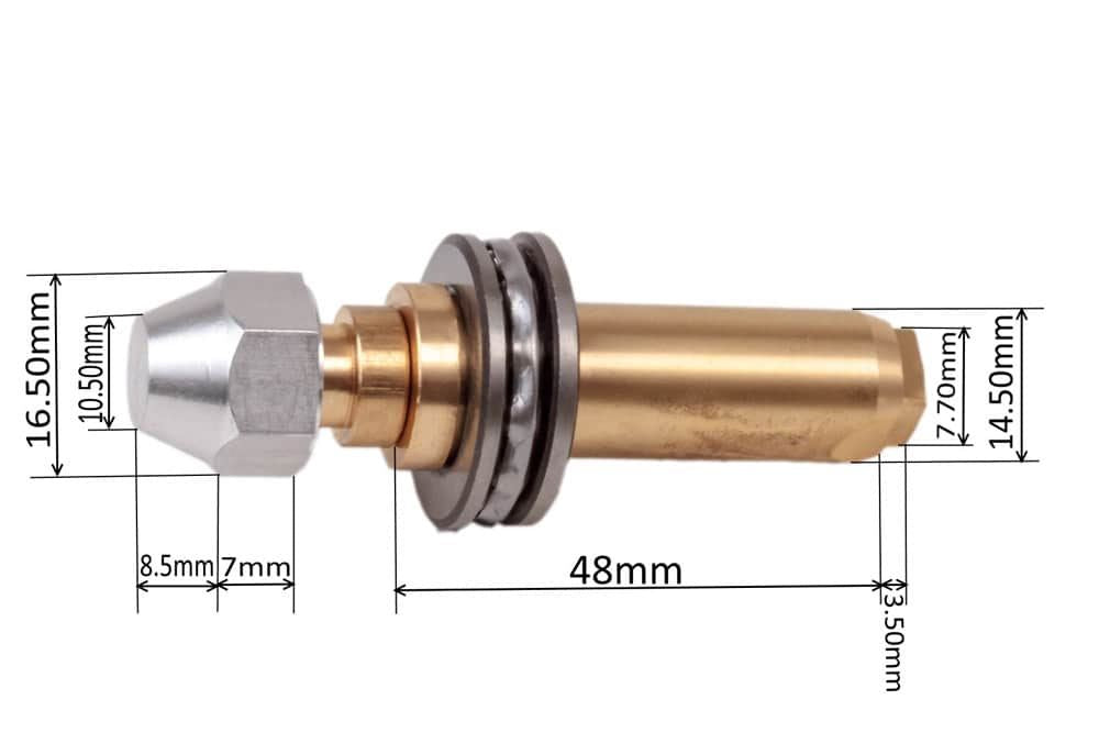 Centre Spindle Shaft With Bearing For KUROMA Model DF Counter Top Pressure Fryer