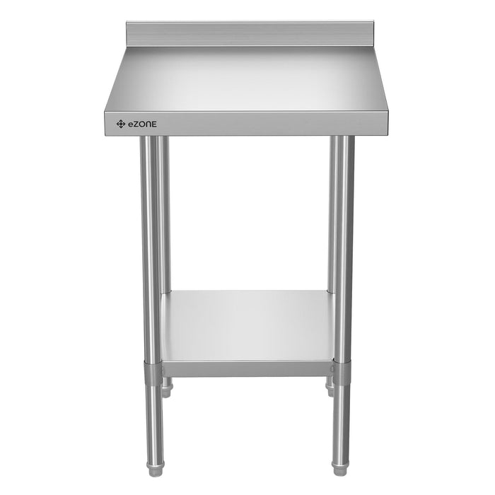 eZone Commercial Stainless Steel Kitchen Food Prep Table Upstand 600x600x900mm