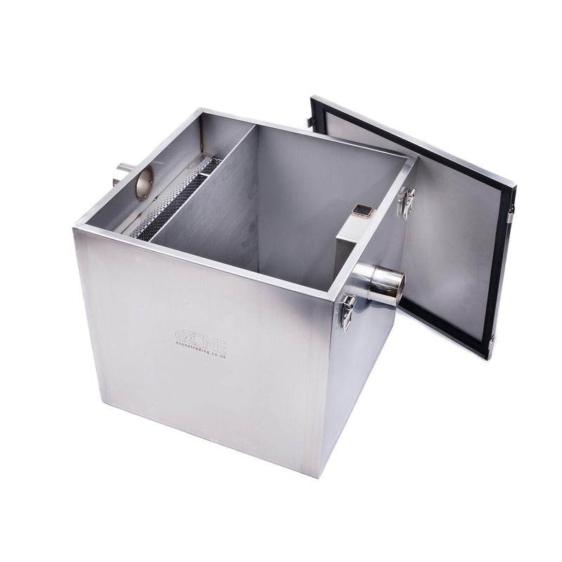 Commercial Grease Trap 74 Litre Catering Waste Fat Oil Filter Stainless Steel