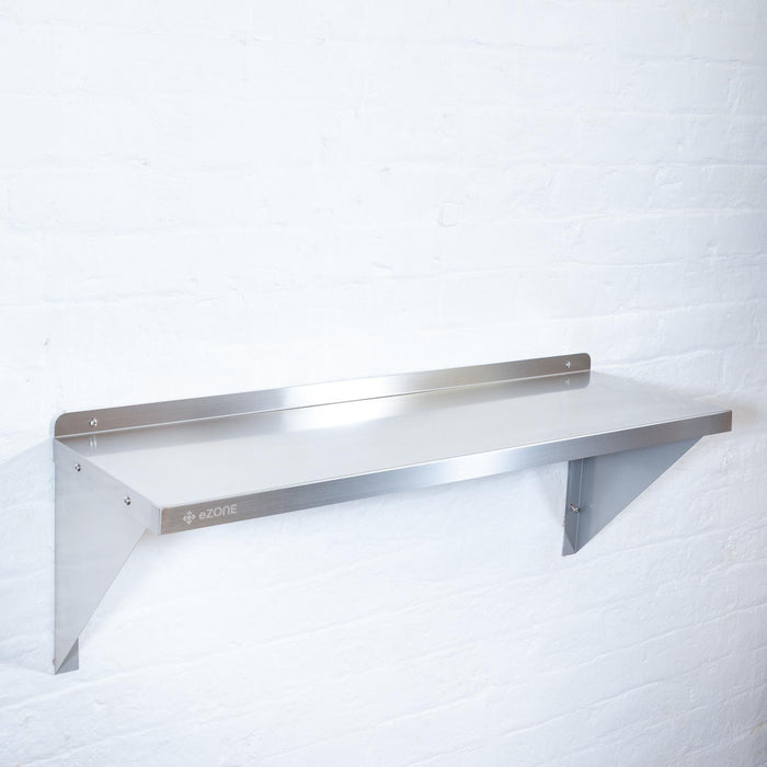 Stainless Steel Wall Shelf 1200x350mm Commercial Catering Kitchen Storage