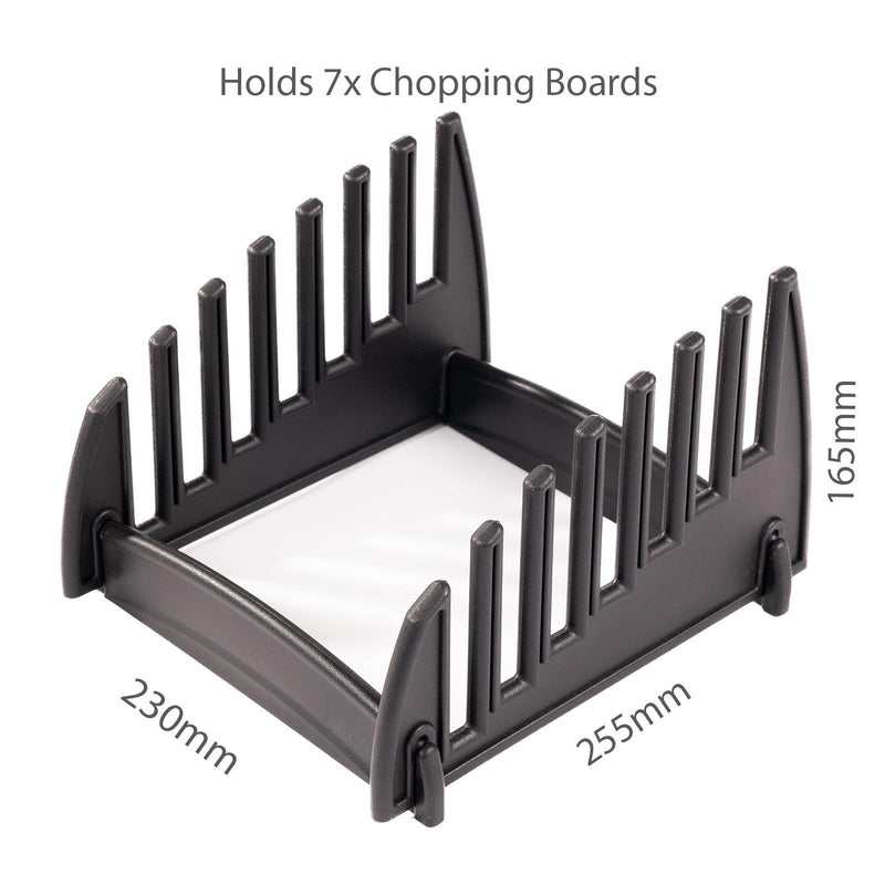 Chopping Board Stand Plastic Rack 7 Slot Catering Cutting Board Holder Storage