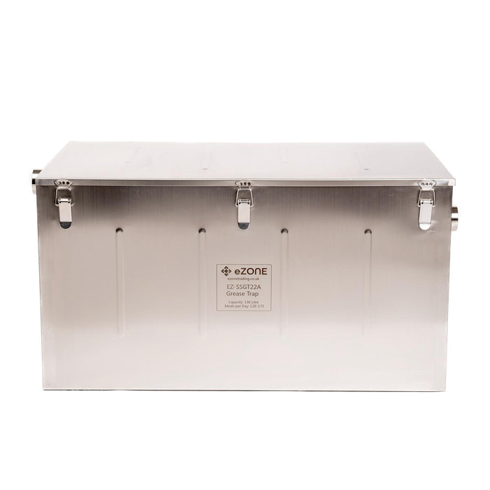 Commercial Grease Trap 136 Litre Catering Waste Fat Oil Filter Stainless Steel