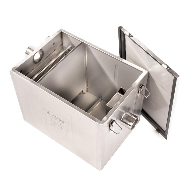 Commercial Grease Trap 33 Litre Catering Waste Fat Oil Filter Stainless Steel