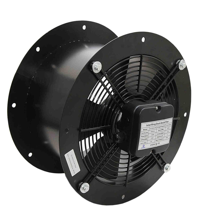 250mm Industrial Duct Fan Cased Axial Commercial Kitchen Canopy Extractor