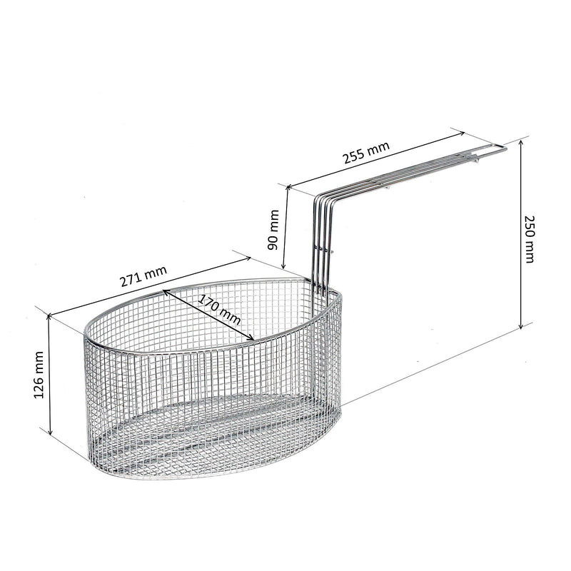 Oval Shaped Frying Basket Suitable for VALENTINE PENSION P1 P2 Electric Fryers