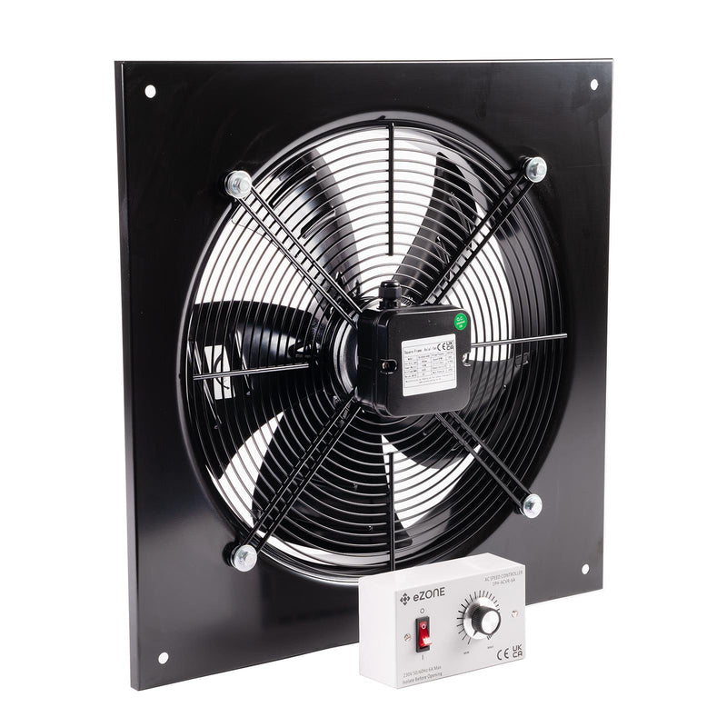 Industrial Wall Mounted Extractor Fan 10" Commercial Ventilation +Speed Control