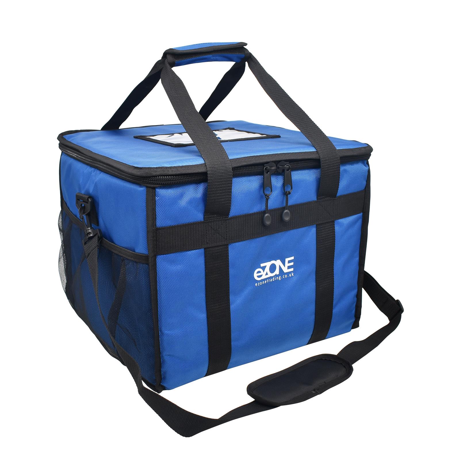 eZone Heavy Duty Insulated Food Delivery Bag 18x18x14” Blue with