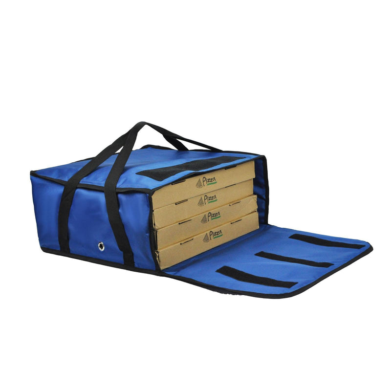 Pizza Delivery Bag 18x18x8.5" Fully Insulated Heavy Duty Quality Blue