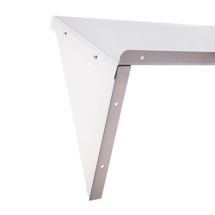 Stainless Steel Wall Shelf 1200x300mm Commercial Catering Kitchen Storage