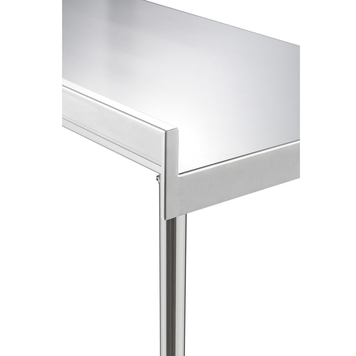 eZone Commercial Stainless Steel Kitchen Food Prep Table Upstand 600x600x900mm
