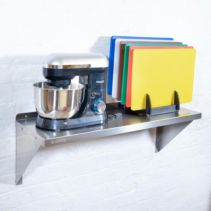 Stainless Steel Wall Shelf 1200x300mm Commercial Catering Kitchen Storage