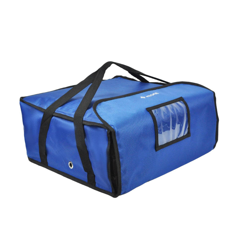 Pizza Delivery Bag 18x18x8.5" Fully Insulated Heavy Duty Quality Blue