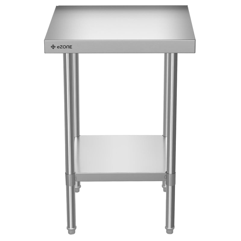 eZone Commercial Stainless Steel Kitchen Food Prep Table 600x600x900mm +Castors