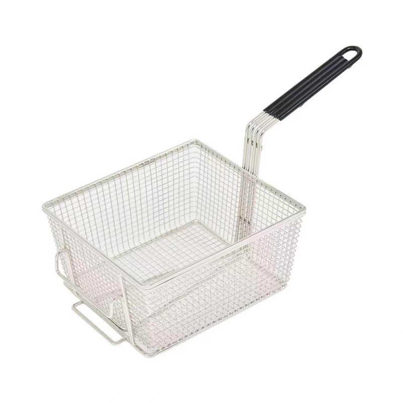 eZone Commercial Electric Fryer Single Tank 5Ltr 3kW 13A UK Plug Countertop Heavy Duty Stainless Steel Ideal for Restaurants Takeaways