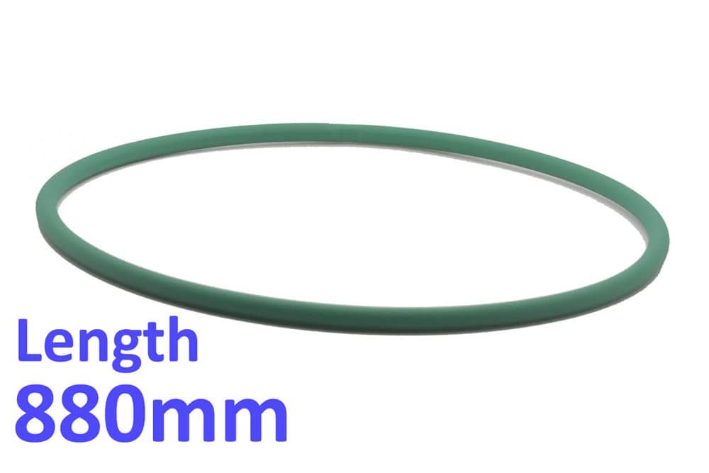 IGF 880mm - Long Green Drive Belt For PIZZA Dough Roller Stretcher L40P, B40P