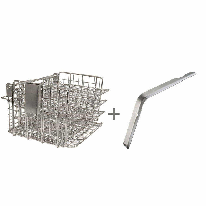 Henny Penny Frying Basket GAS Fryer Stainless Steel Hinged Shelves + Handle
