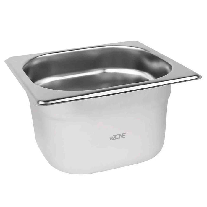 Gastronorm 1/6 Sixth Stainless Steel Bain Marie Food Container Pot Pan 100mm