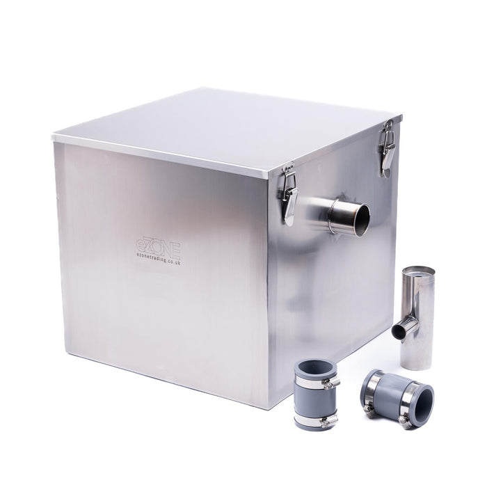 Commercial Grease Trap 55 Litre Catering Waste Fat Oil Filter Stainless Steel