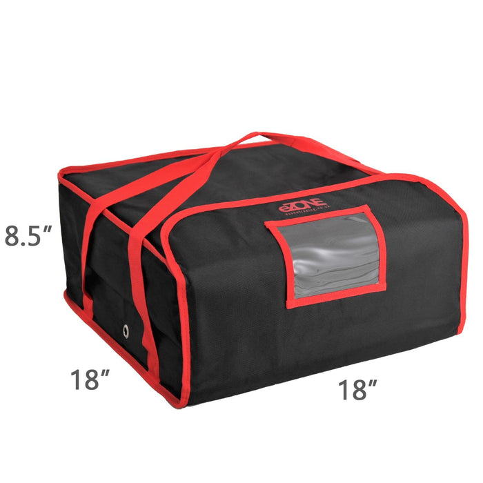 Pizza Delivery Bag 18x18x8.5" Fully Insulated Heavy Duty Quality