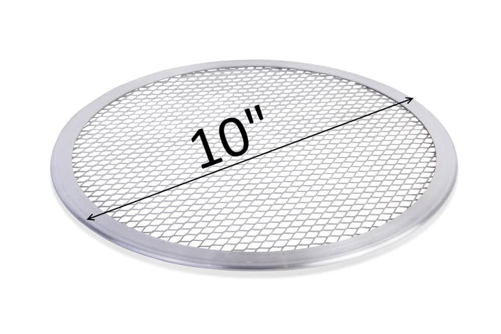 Aluminium Pizza Baking Tray 10-inch Flat Screen Wire Mesh Food Crisper