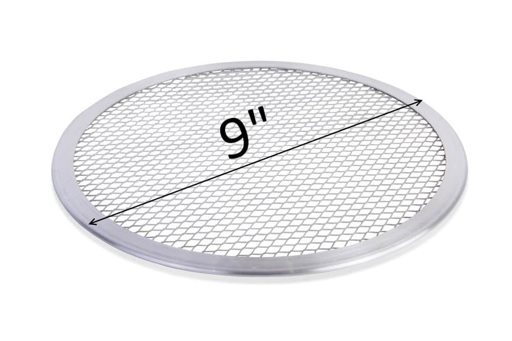 Aluminium Pizza Baking Tray 9-inch Flat Screen Wire Mesh Food Crisper