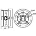 Industrial Cased Extractor Fan 18" Duct Commercial Ventilation +Speed Controller catering equipment