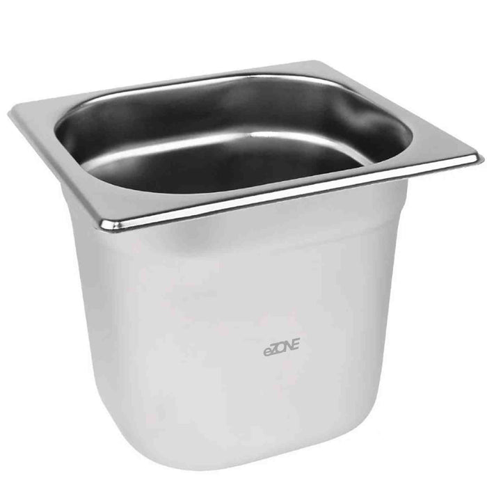 Gastronorm 1/6 Sixth Stainless Steel Bain Marie Food Container Pot Pan 150mm