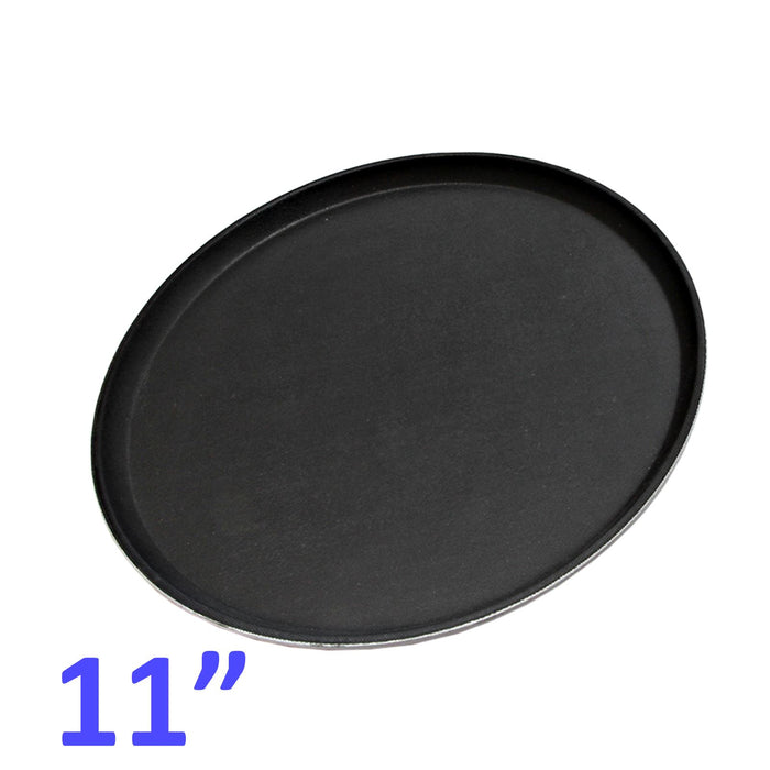 Non-Slip Round FibersglassTray Bar Pub Café Waiter Serving Dinner Drinks Food Platter Size 280mm (11")