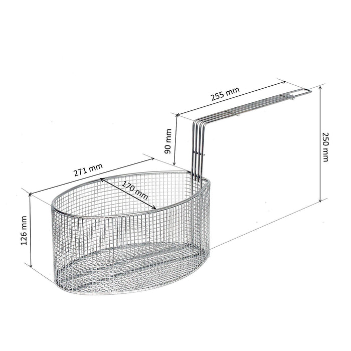 Oval Shaped Frying Basket Suitable for VALENTINE PENSION P1 P2 Electric Fryers