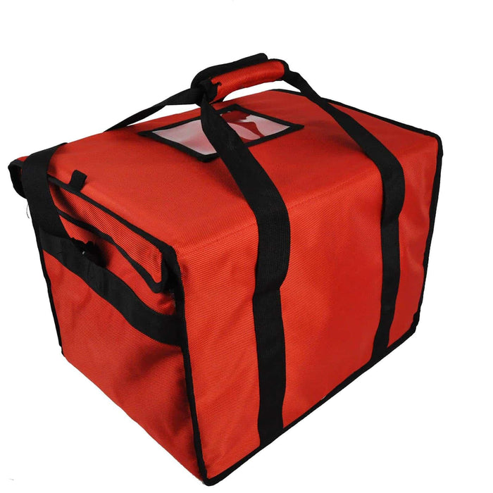 Large Food Delivery Bag 18x13x13” Insulated Red Takeaway Kebab Indian Pizza