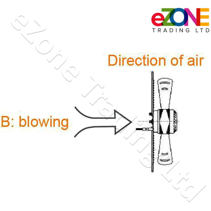 Industrial metal ventilation fan. Quiet model. 250mm Blade size in our UK Catering equipment department