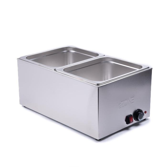 Zone Commercial Bain Marie with 2x Gastronorm Pan Catering Wet Heat Food Warmer